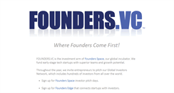 Desktop Screenshot of founders.vc