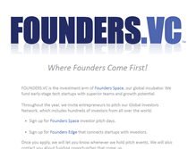 Tablet Screenshot of founders.vc