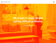 Tablet Screenshot of founders.com